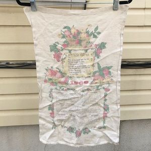 Vintage Decorated 1969 Calendar Towel